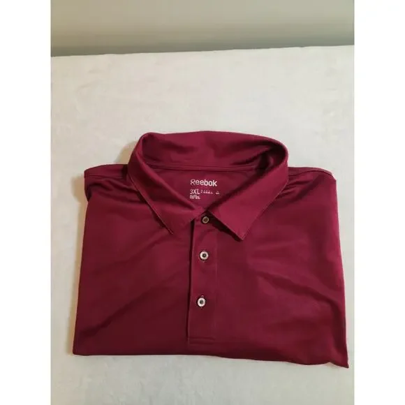 Reebok Golf Polo Shirt Mens 3XL Pink Short Sleeve Preppy Athleisure - Picture 1 of 12